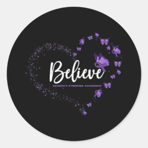 Sjogrens Syndrom Butterfly Awareness Butterfly Gla Runder Aufkleber