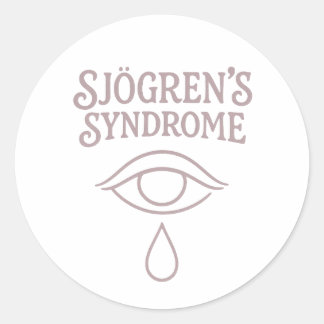 Sjogrens-Syndrom Runder Aufkleber