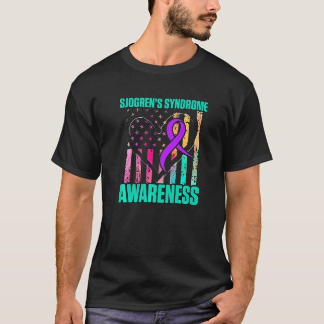 Sjogrens Syndrom Survivor Lerne Krieger 2 T-Shirt (Vorderseite)