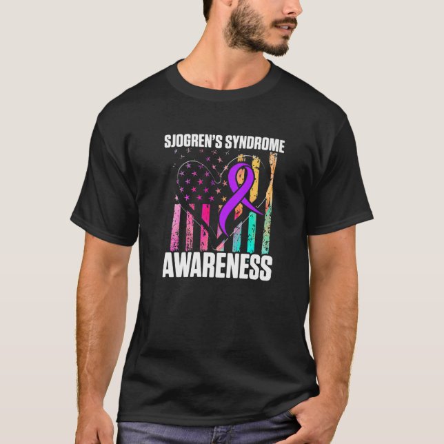 Sjogrens Syndrom-Überlebender lernt Krieger 1 T-Shirt (Vorderseite)