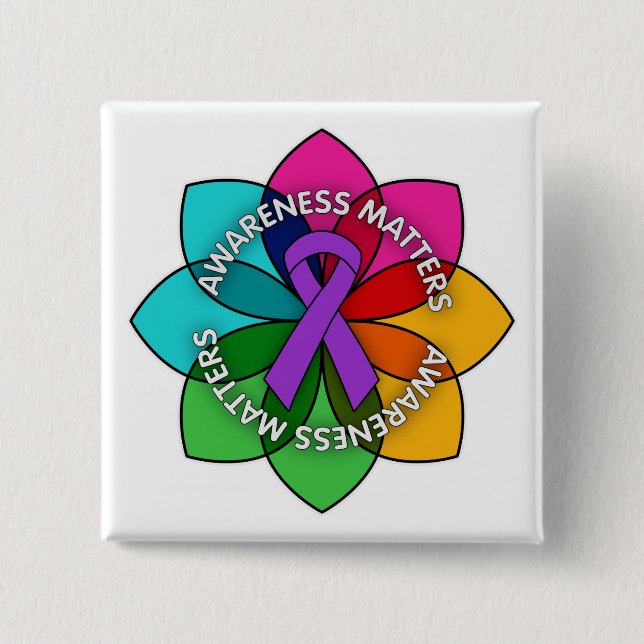 Sjogrens Syndrome Awareness Matters Petals Button (Vorderseite)