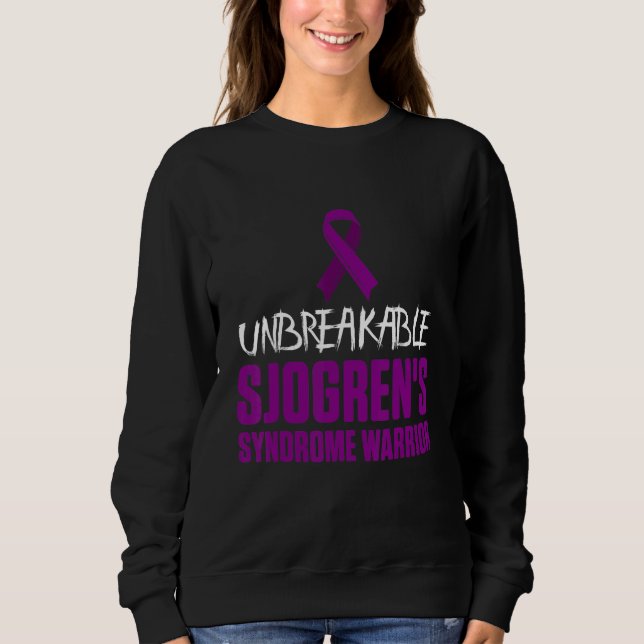 Sjogren's Syndrome Survivor Slow Warrior 4 Sweatshirt (Vorderseite)