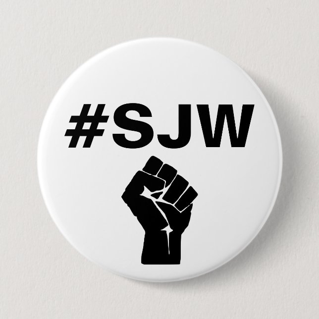 #SJW Gerechtigkeits-Krieger Button (Vorderseite)