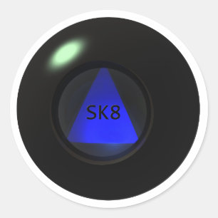 sk8_ball runder aufkleber