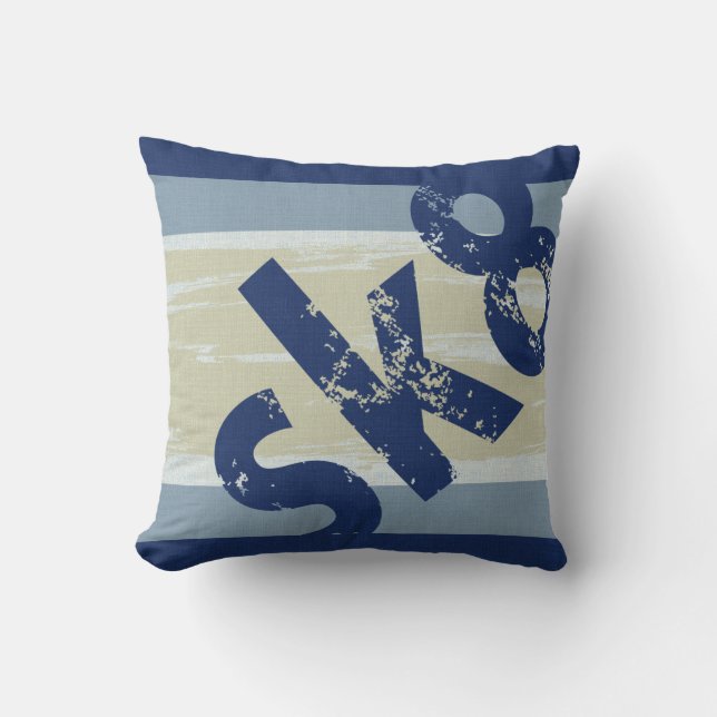 Sk8 Navy-Blues Kissen (Vorderseite)