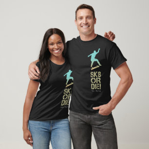 Sk8 oder Die! Olli Skater Vintag für Skateboarder T-Shirt