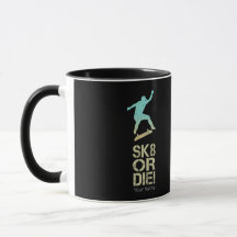 Sk8 oder Die! Olli Skater Vintag für Skateboarder