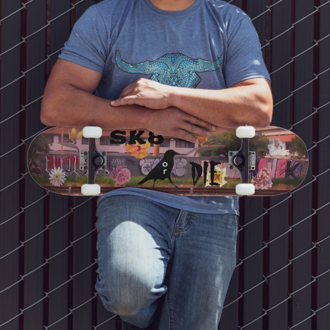 SK8 oder stirb Urban Crow Skateboard (Außenbereich 3)