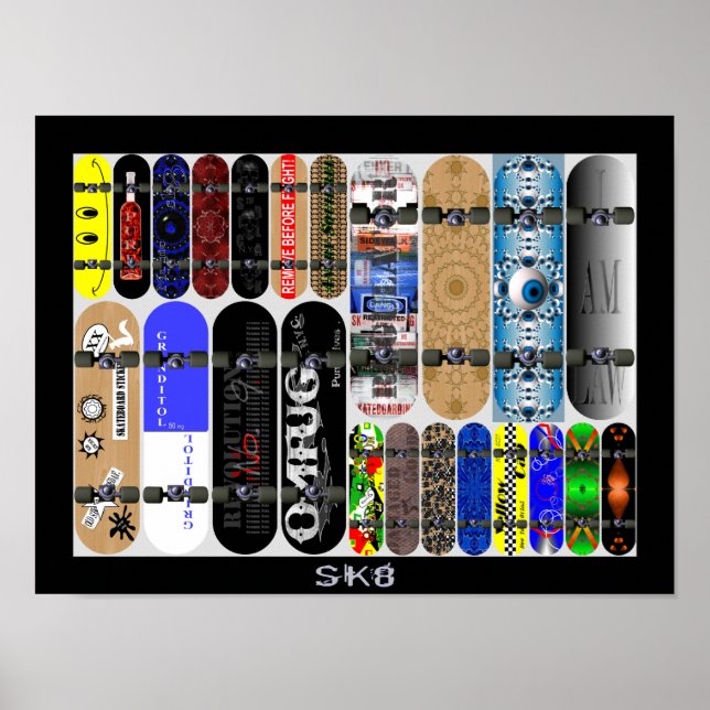 SK8-Plakat Poster (Vorne)