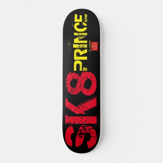 SK8 PRINCE-Skateboard Skateboard (Vorderseite)