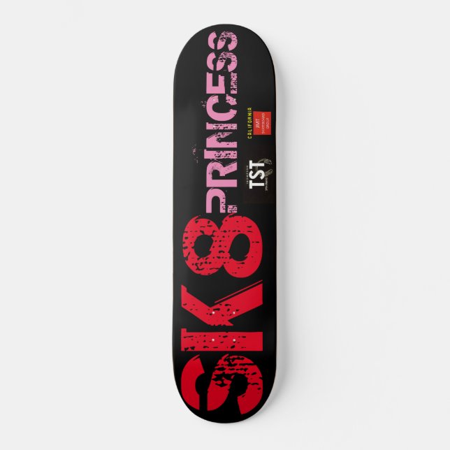SK8 PRINCESS/TST-Skateboard Skateboard (Vorderseite)