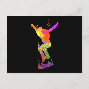 Sk8 Skateboarder Skatepark Sk8ing Skatehalle Postkarte