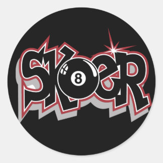 Sk8er-Aufkleber Runder Aufkleber