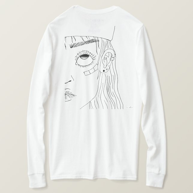 Sk8er Mädchen T-Shirt (Design Rückseite)