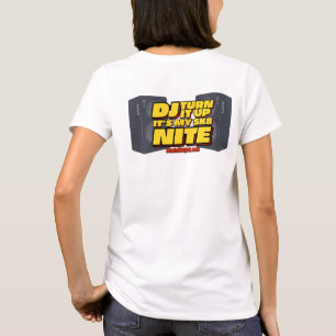Sk8like You DJ Turn it up Womens - White T-Shirt