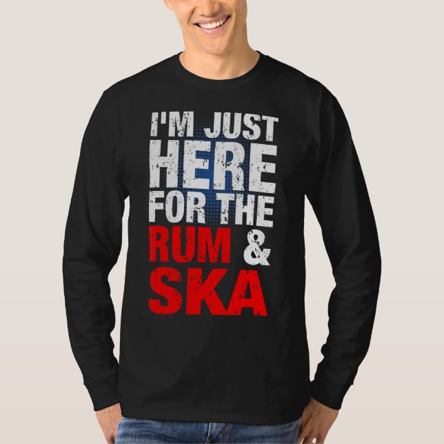 Ska and Rum Music is Life Ska Reggae Punk Sco T-Shirt (Vorderseite)