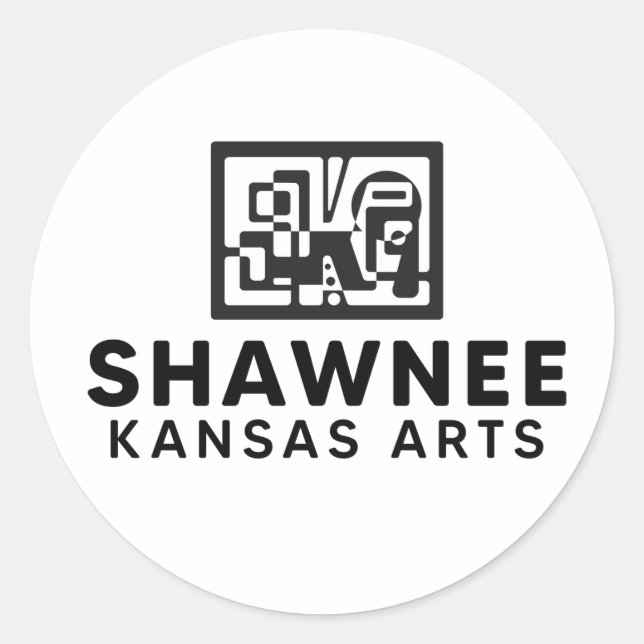 SKA-BW-Aufkleber Runder Aufkleber (Vorderseite)