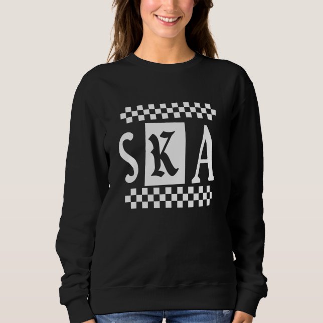Ska Checker 2 Tone Sweatshirt (Vorderseite)