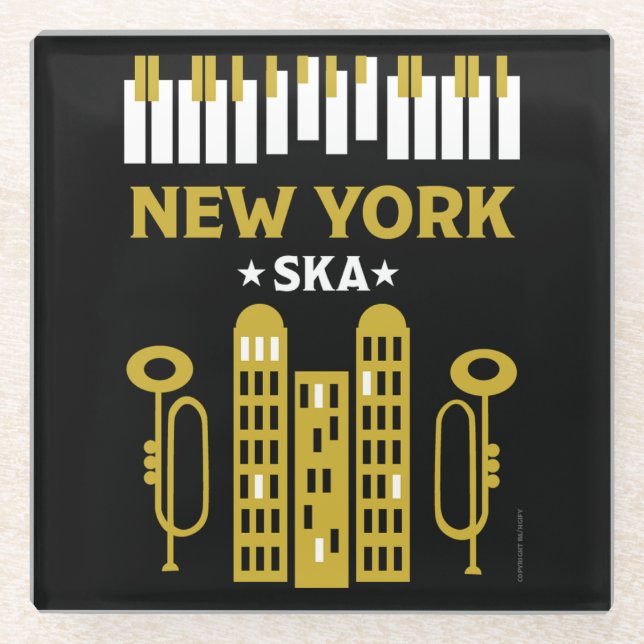 Ska Jazz Glasuntersetzer (Vorderseite)