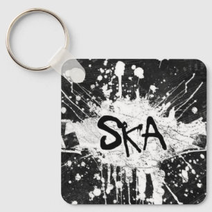 Ska-Musik kariert Old-School-Punk-Rock 80er  Schlüsselanhänger