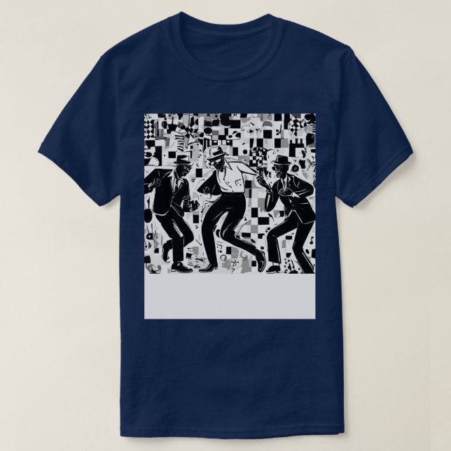 Ska tanzen zwei Töne T-Shirt (Design vorne)