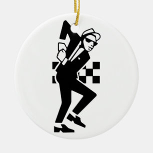 SKA-Tänzer Keramik Ornament