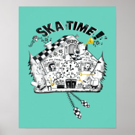 Ska Time Cuckoo Uhr Poster