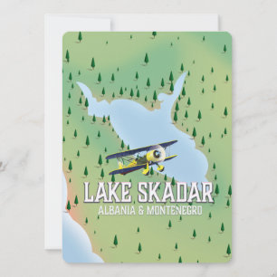 Skadarsee Albanien und Montenegro Seekarte