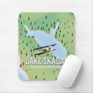 Skadarsee Albanien und Montenegro Seekarte Mousepad