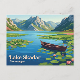 Skadarsee-Nationalpark Montenegro Postkarte