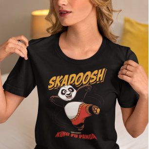Skadoosh Kick - Fierce Fighting Panda Tri-Blend Shirt