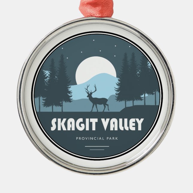 Skagit Valley Provincial Park Deer Ornament Aus Metall (Vorne)