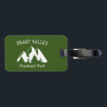 Skagit Valley Provincial Park Gepäckanhänger<br><div class="desc">Der Skagit Valley Provincial Park in British Columbia Kanada wurde von zurückgehenden Gletschern geschnitzt und zeichnet sich durch hervorragende Outdoor-Erholungsmöglichkeiten in einer natürlichen, wilden Umgebung aus. Die Besucher können Wanderungen auf 50 km Trails, Flussangeln, Camping und Picknicken genießen.</div>