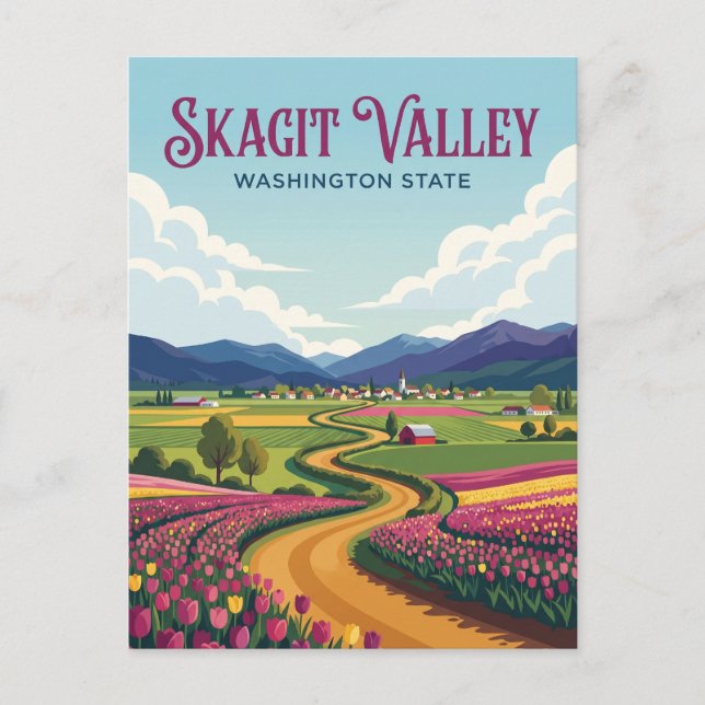 Skagit Valley USA Postkarte (Vorderseite)