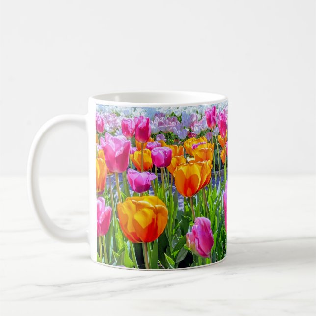 Skagit Valley, Washington Tulip Kaffeetasse (Links)