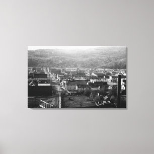 Skagway, Alaska-Ansicht der 5. Alleen-Fotografie Leinwanddruck