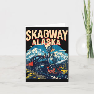 Skagway Alaska Dampfzug Gateway Klondike Karte