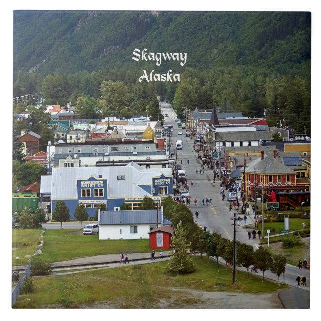 Skagway, Alaska Fliese (Vorderseite)