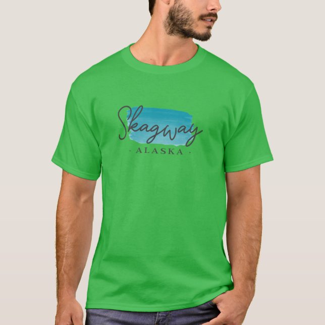 Skagway Alaska Pinsel T-Shirt (Vorderseite)