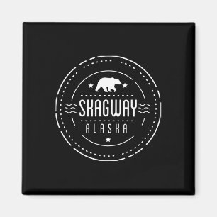 Skagway Alaska-Shirt mit Bär Magnet