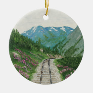 Skagway Eisenbahn-Verzierung Keramikornament