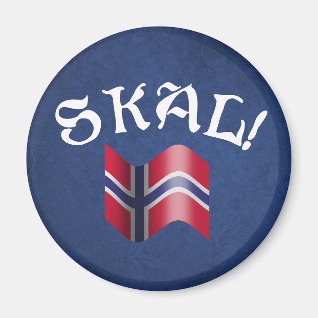 Skal! Norwegisch Magnet (Vorne)