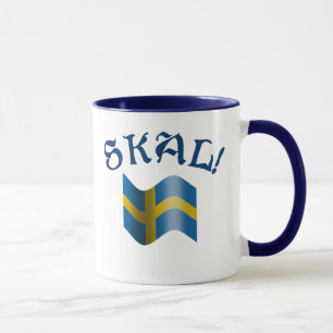 Skal schwedischer Flaggen-Toast von Schweden Tasse