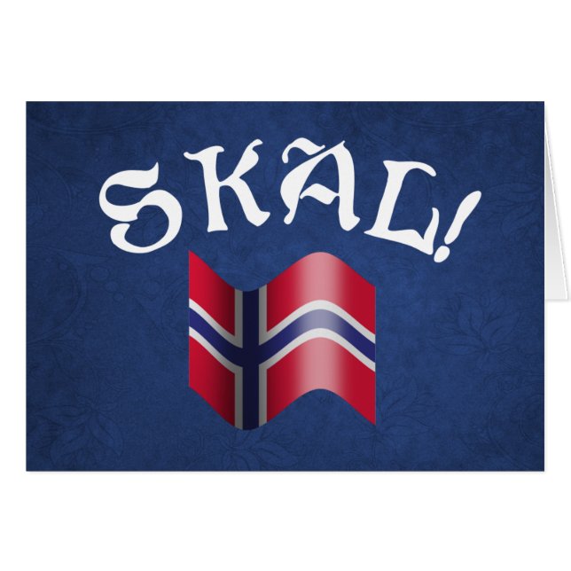 Skal trinkender Toast norwegische (Vorderseite (Horizontal))
