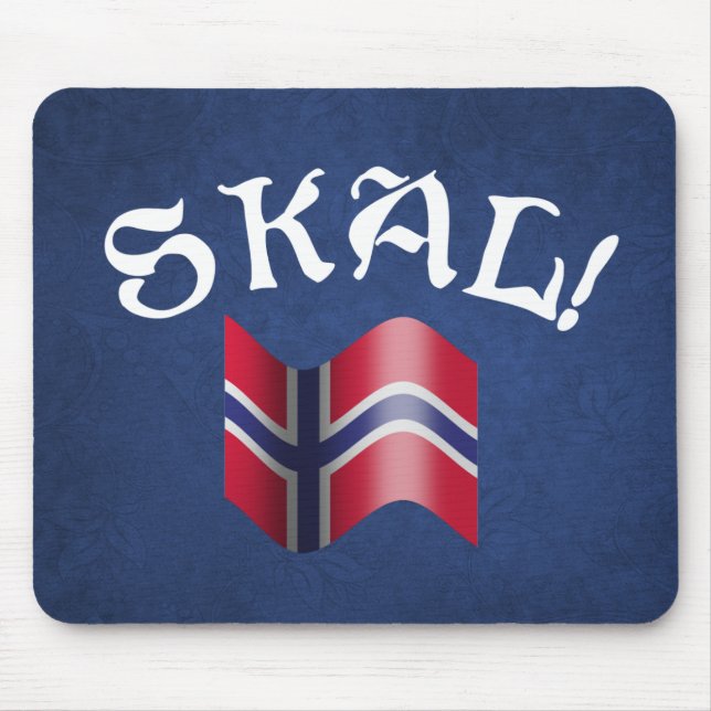 Skal trinkender Toast norwegische Mousepad (Vorne)