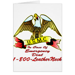 Skala 1-800-LeatherNeck USMC im Notfall