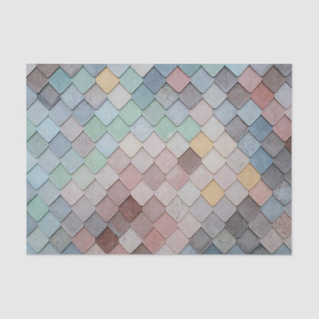 Skala-Blick-Imitat-Steinfliesen Seidenpapier (Vorderseite)