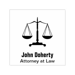 Skala des Justizsymbols   Personalisierbar Permastempel