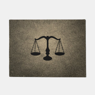 Skala des Justizzeichens Fußmatte