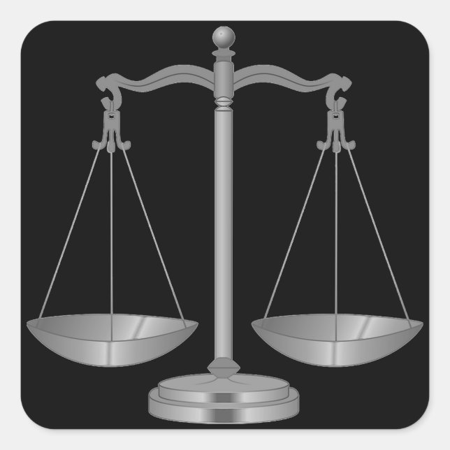 Skala Quadratischer Aufkleber (Vorderseite)